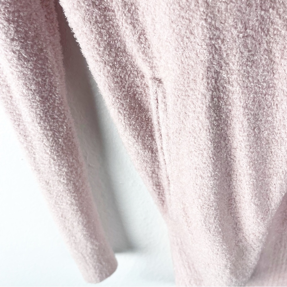 BAREFOOT DREAMS Pink Cozy Chic Lite Long Sleeves Ooen Front Cardigan - Picture 5 of 9